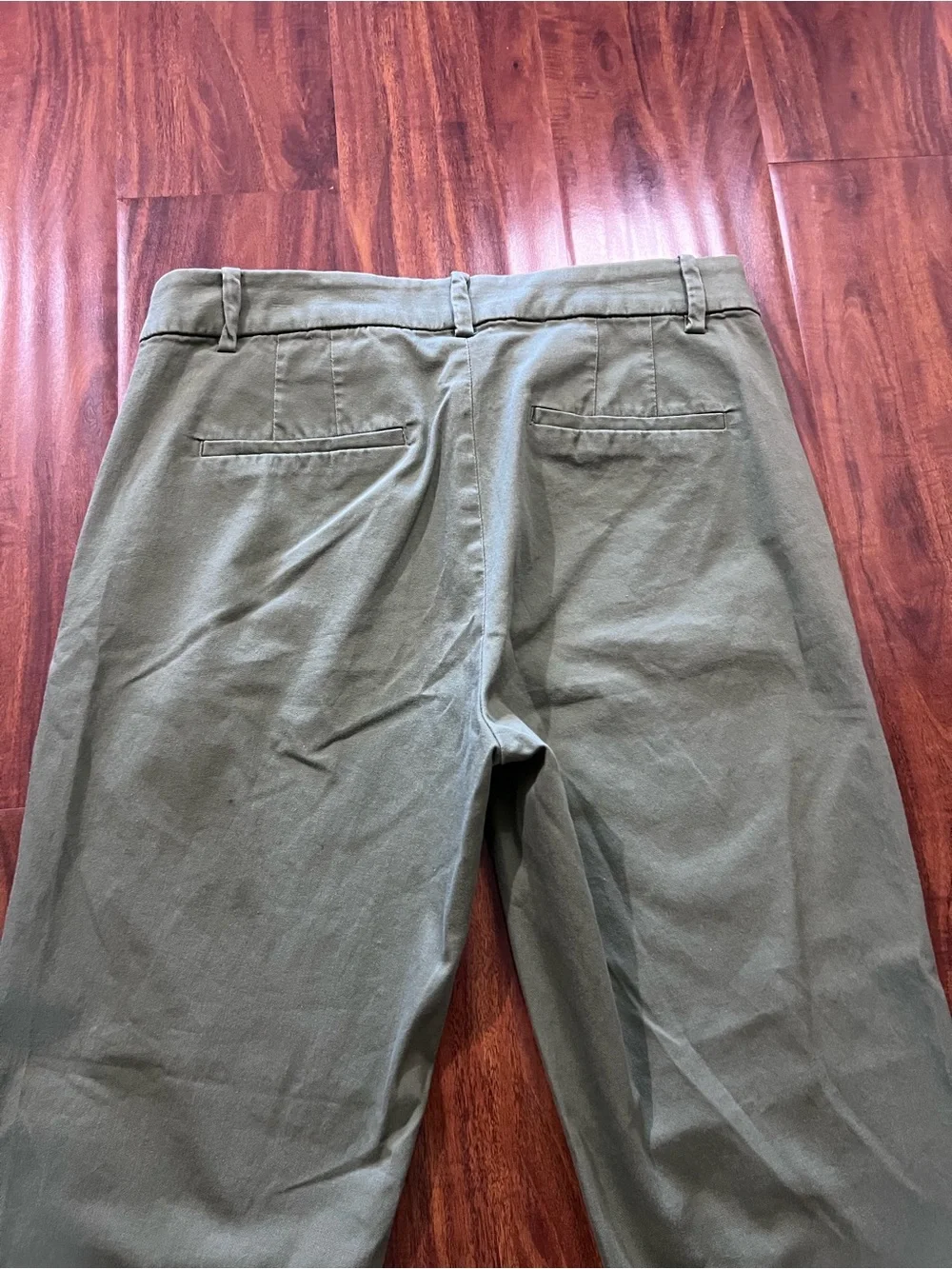 J Crew Skimmer Pants Olive Green size 2